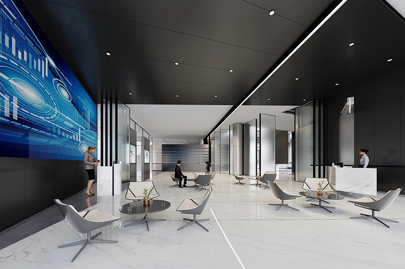 工業(yè)園區(qū)廠(chǎng)房辦公樓裝修效果圖