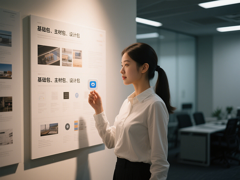 辦公室裝修基礎包、主材包、設計包