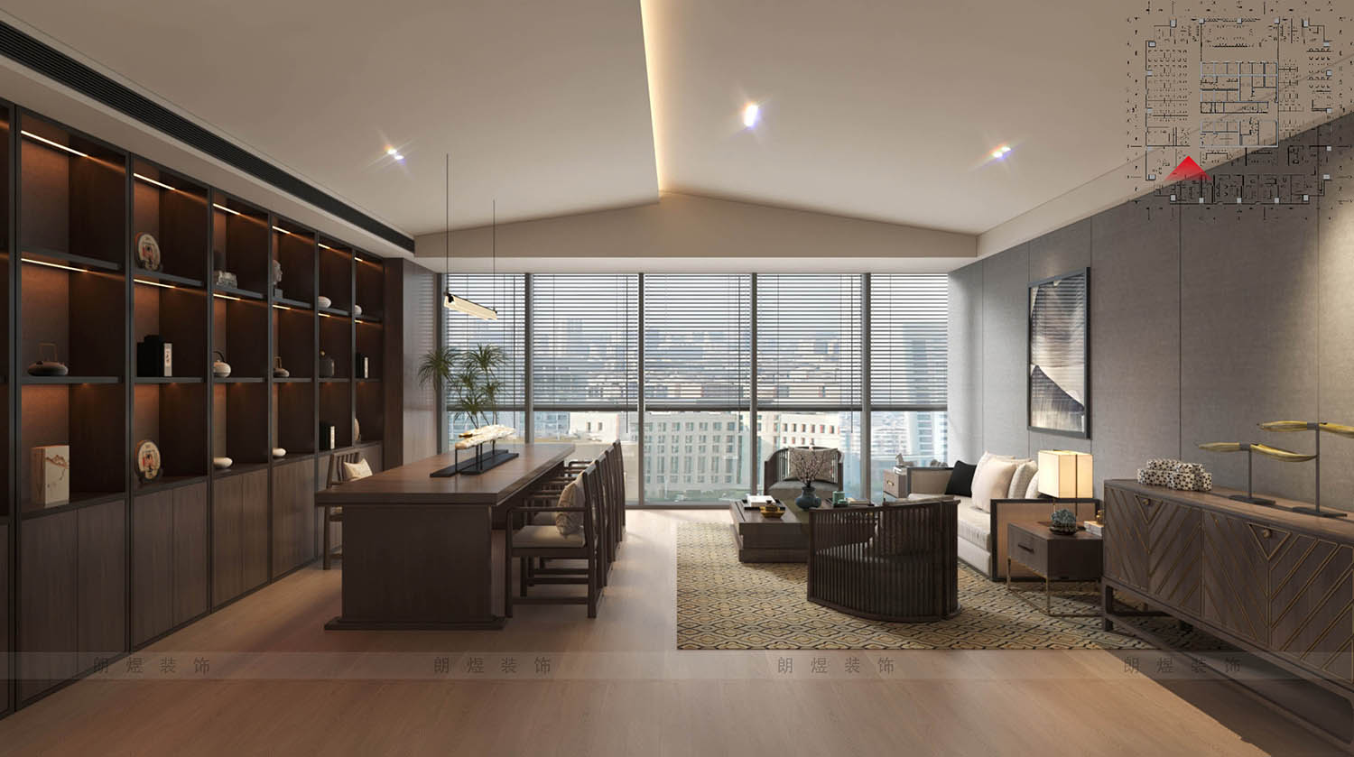 辦公室接待間裝修效果圖