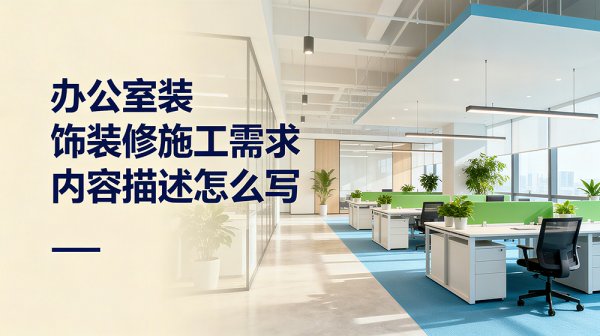 辦公室裝飾裝修施工需求內容描述怎么寫？